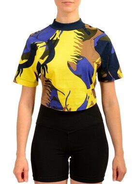 Scuderia Ferrari Women's "CAMOUFLAGE" Cropped Top T-Shirt US L IT 44